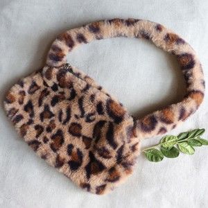 Y2K CHEETAH PRINT FUR BAG